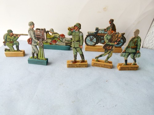 44950 pappfigur wehrmacht - 7x,