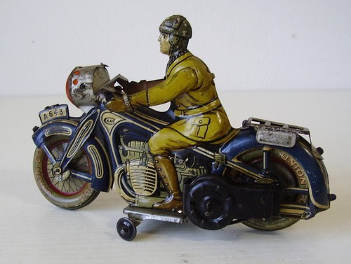 Antikes blech motorrad - motorrad, arnold