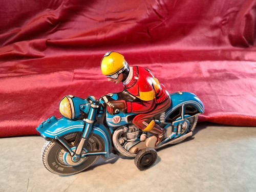 Altes blechspielzeug motorrad - blechspielzeug,